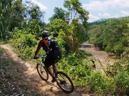 Cycling a long River in Kiulu 