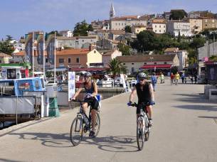 Cycling through the coastal village of Vrsar - Croatia Tours - On The Go Tours