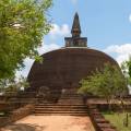 A stupa in one of the Dambulla caves