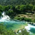 Rippling cascade of Skradinski Buk waterfalls at Krka National Park