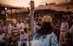 Dancer in Djema el Fna in Marrakech - Morocco Tours - On The Go Tours