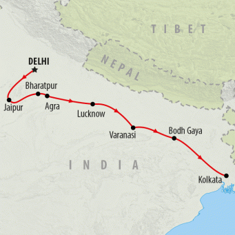 Delhi To Kolkata Map Tour From Delhi To Kolkata In 15 Days | On The Go Tours