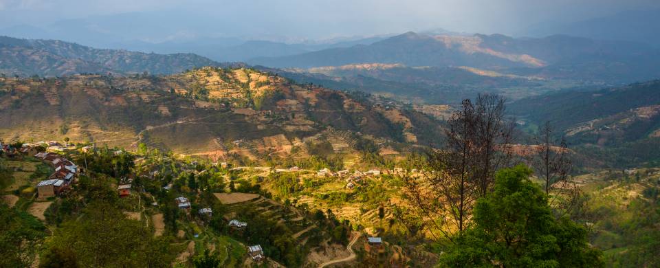 Stunning views of the valleys surrounding Dhulikhel in Nepal