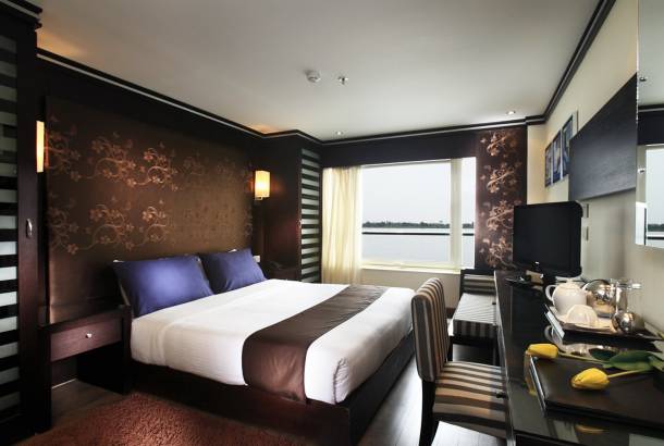 Double bedroom aboard a Nile Cruiser, Egypt