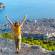 A woman enjoys panoramic views over Dubrovnik | Croatia 
