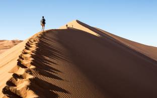 Climbing the dunes of Sossusvlei - Namibia - Africa