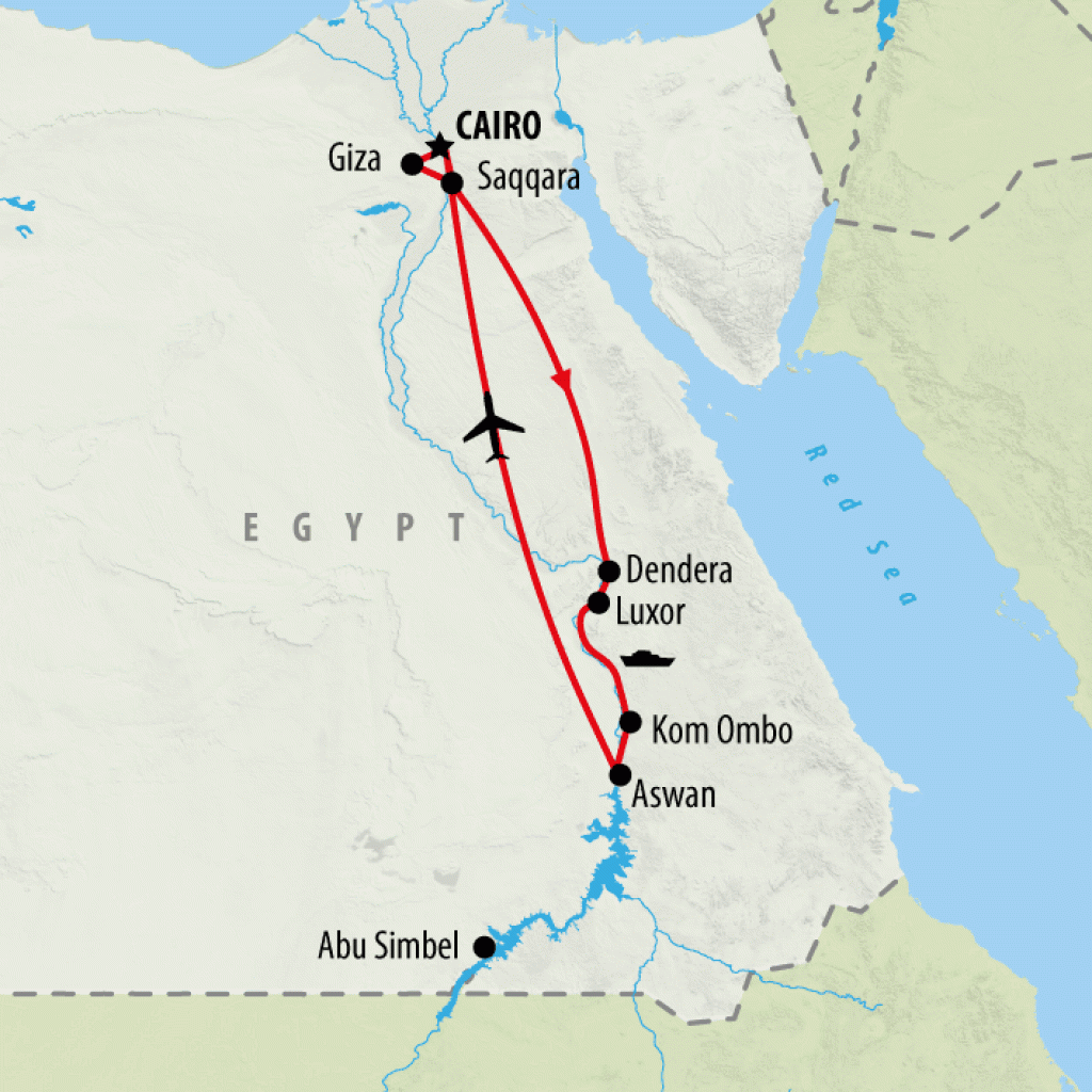 Egypt Highlights & Hidden Gems - 11 days map