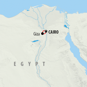 Cairo: Ancient Egypt - 1 day map
