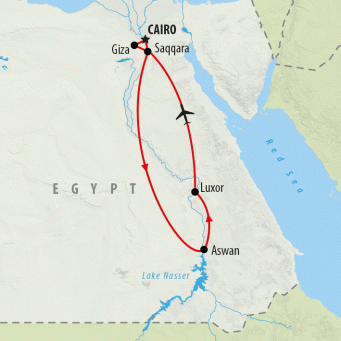Egyptian Family Adventure - 9 Days map