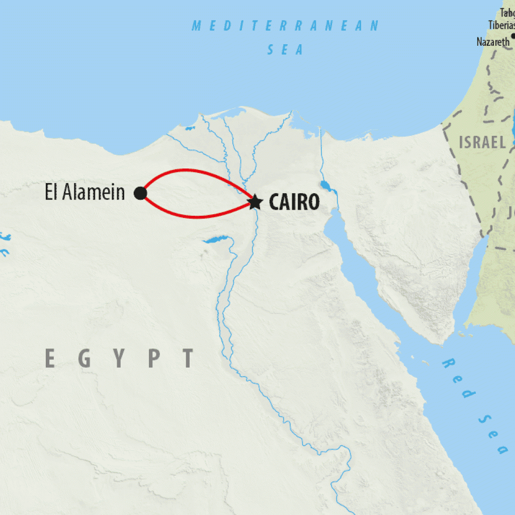 Cairo: El Alamein - 1 day map