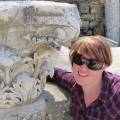 The salt encrusted pools at Pamukkale