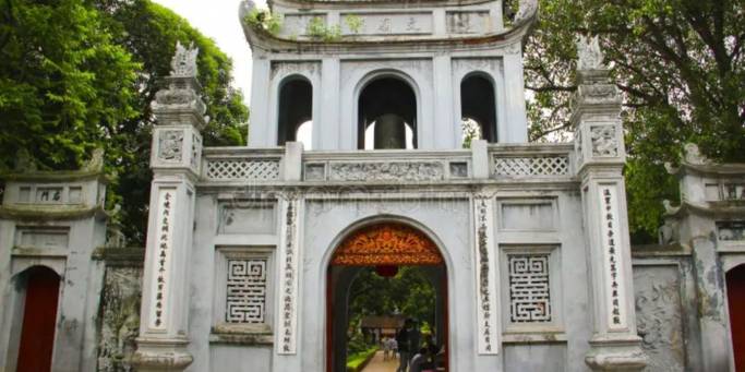 Entrance Temple of Literature - Hanoi - Vietnam
