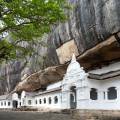 A stupa in one of the Dambulla caves