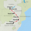 Falls, Matobo & Kruger - 7 days Map