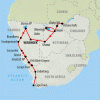 Falls to Cape - 22 days Map