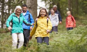 Family exploring Lake District - UK
