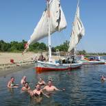 Felucca sailing and swimming in the River Nile | Egypt
