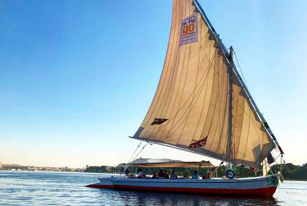 Felucca sailing on the River Nile, Egypt