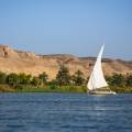 Ancient ruins standing majestically against the sky in Aswan