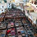 Multi-coloured tanneries in Fes