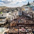 The blue painted houses of Chefchaouen's medina