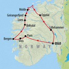 Fjords, Charms & Traditions - 8 days Map