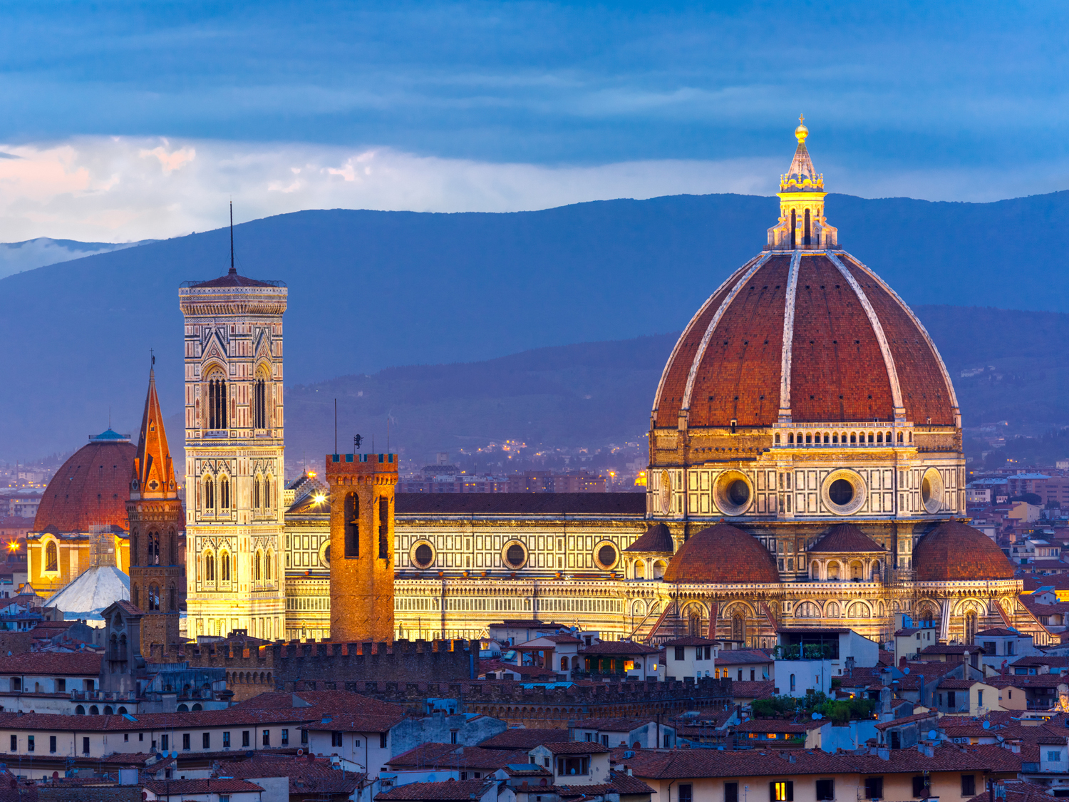 The Duomo in the centre of Florence