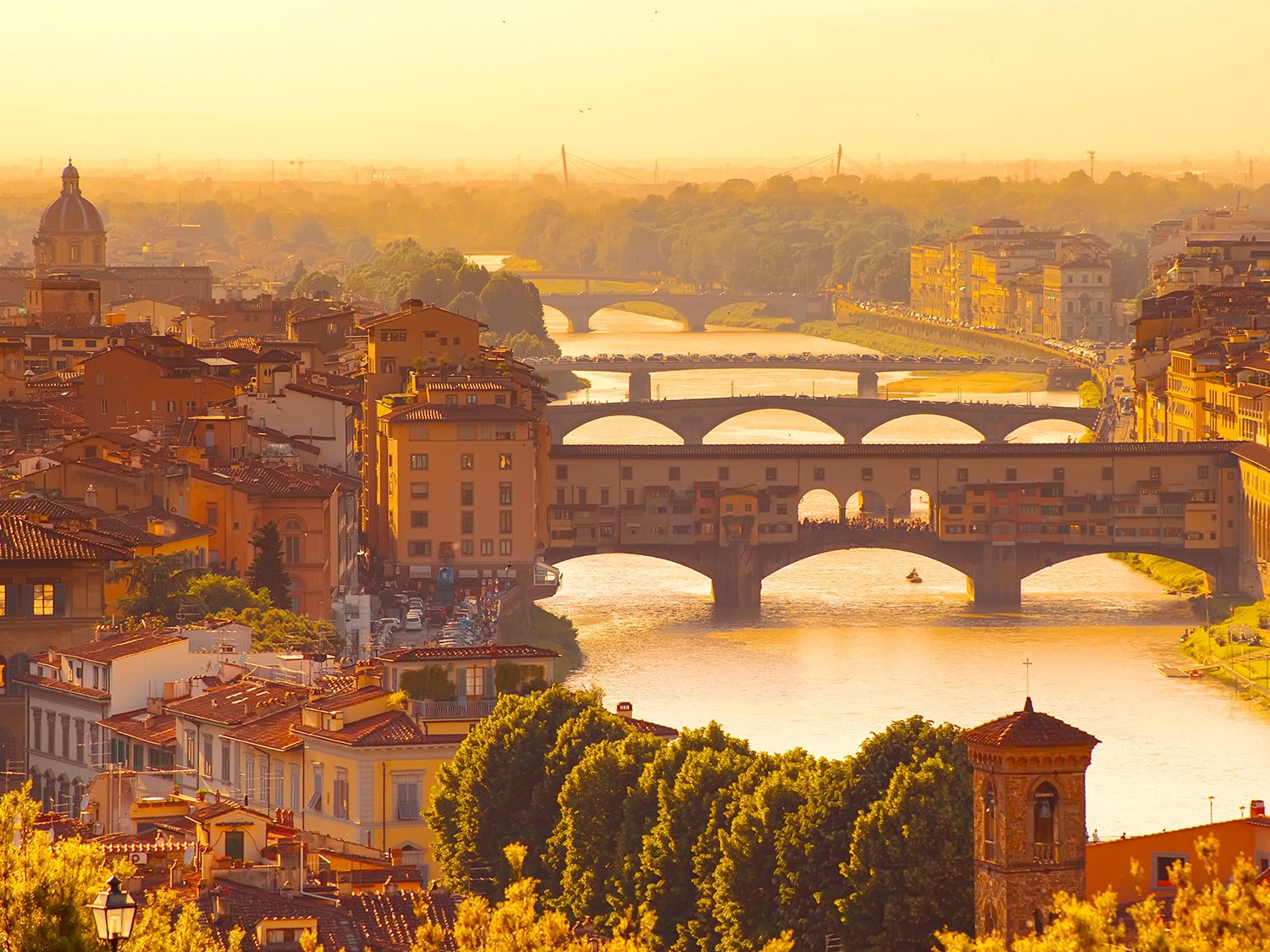 The Arno River in Florence