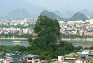 The view looking out across to Fubo Shan and the Li River in Guilin