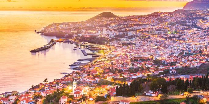 Funchal at sunset - Madeira - Portugal