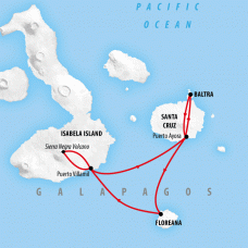 Galapagos Island Hopping - 5 days Map