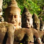 Statues at the gate of Angkor Thom | Cambodia | Southeast Asia