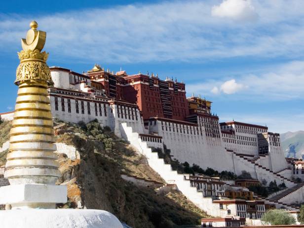 The magnificent Potala Palace in Lhasa, capital of Tibet