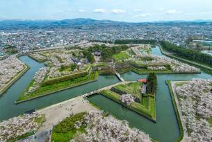 Goryokaku Fort in Hakodate city - Cherry blossom in Japan - On The Go Tours