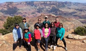 Grand Canyon & Antelope Canyon Overnight main - group at grand canyon - bindlestiff only