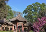 The traditional Chinese architectural styles of the Great Mosque in Xian