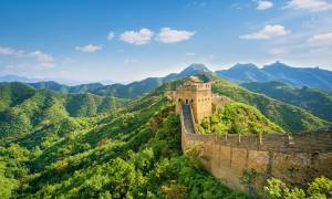 Great Wall, mountains and blue sky - China Tours - On The Go Tours