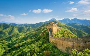 Great Wall, mountains and blue sky - China Tours - On The Go Tours