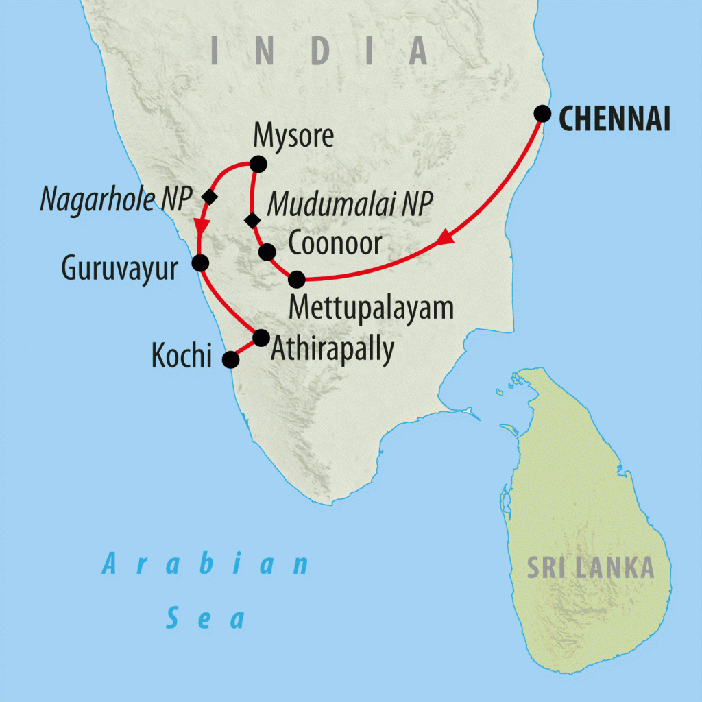 15 days south india tour itinerary