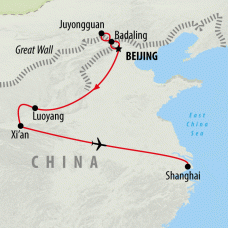 Great Wall & Warriors - 10 days Map