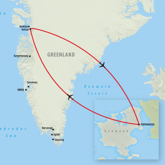 Greenland Ilulissat Adventure - 5 days map