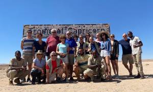 Group at the Tropic of Capricorn, Namibia