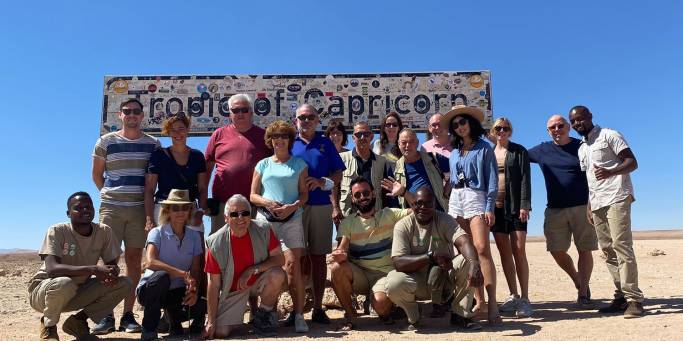 Group at the Tropic of Capricorn | Namibia