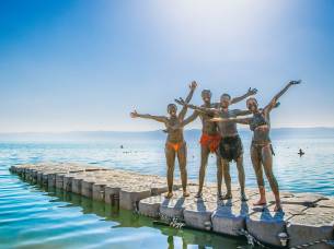 Group by the Dead Sea - Jordan Tours - On The Go Tours