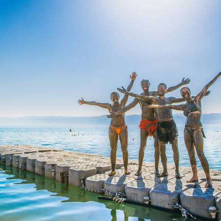 Group by the Dead Sea - Jordan Tours - On The Go Tours