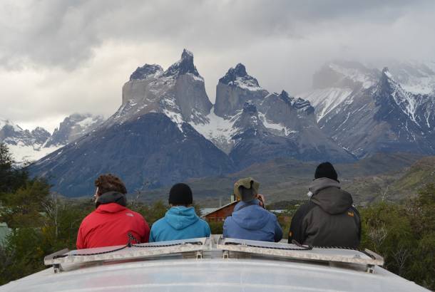 Group overlanding in Patagonia