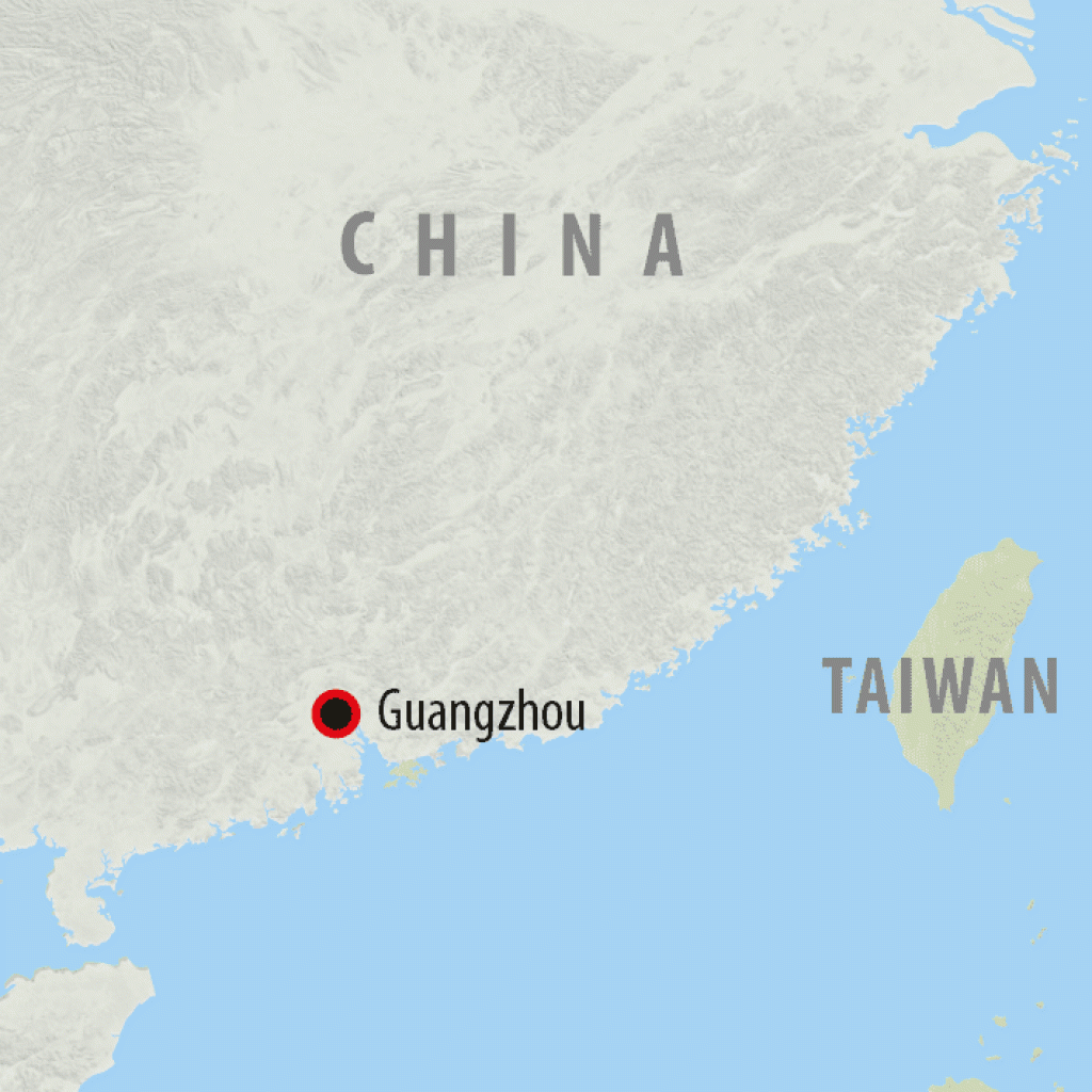 History in Guangzou City - 1 day map