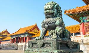 Guardian Lion in Beijing's Forbidden City - China Tours - On The Go Tours