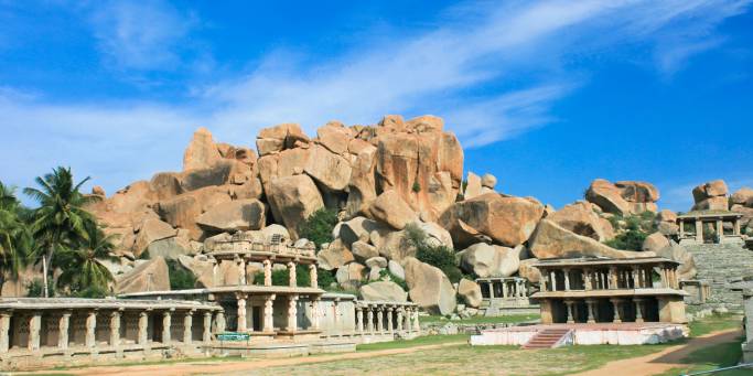 Main Bazaar in Hampi | India