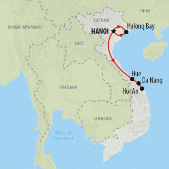 Full Moon Festival Express - 8 days map